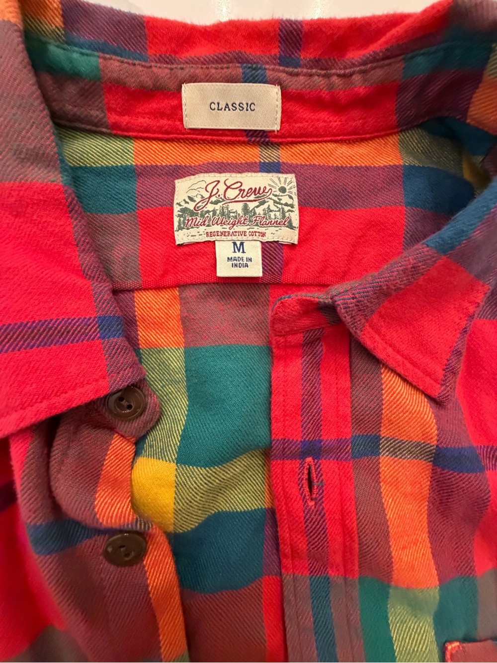 J. Crew Multicolor Plaid Button-Down Shirt - Picture 2 of 6